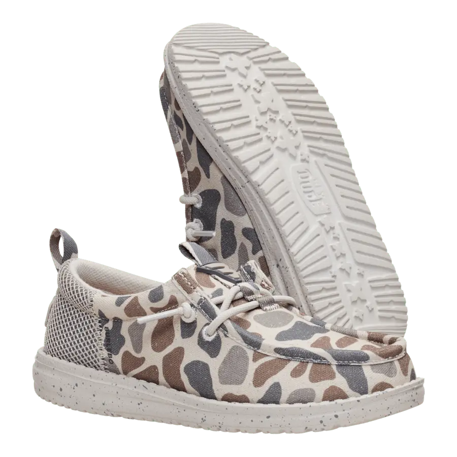 HEYDUDE X Burlebo Wally Funk Youth Deer Camo - Image 4